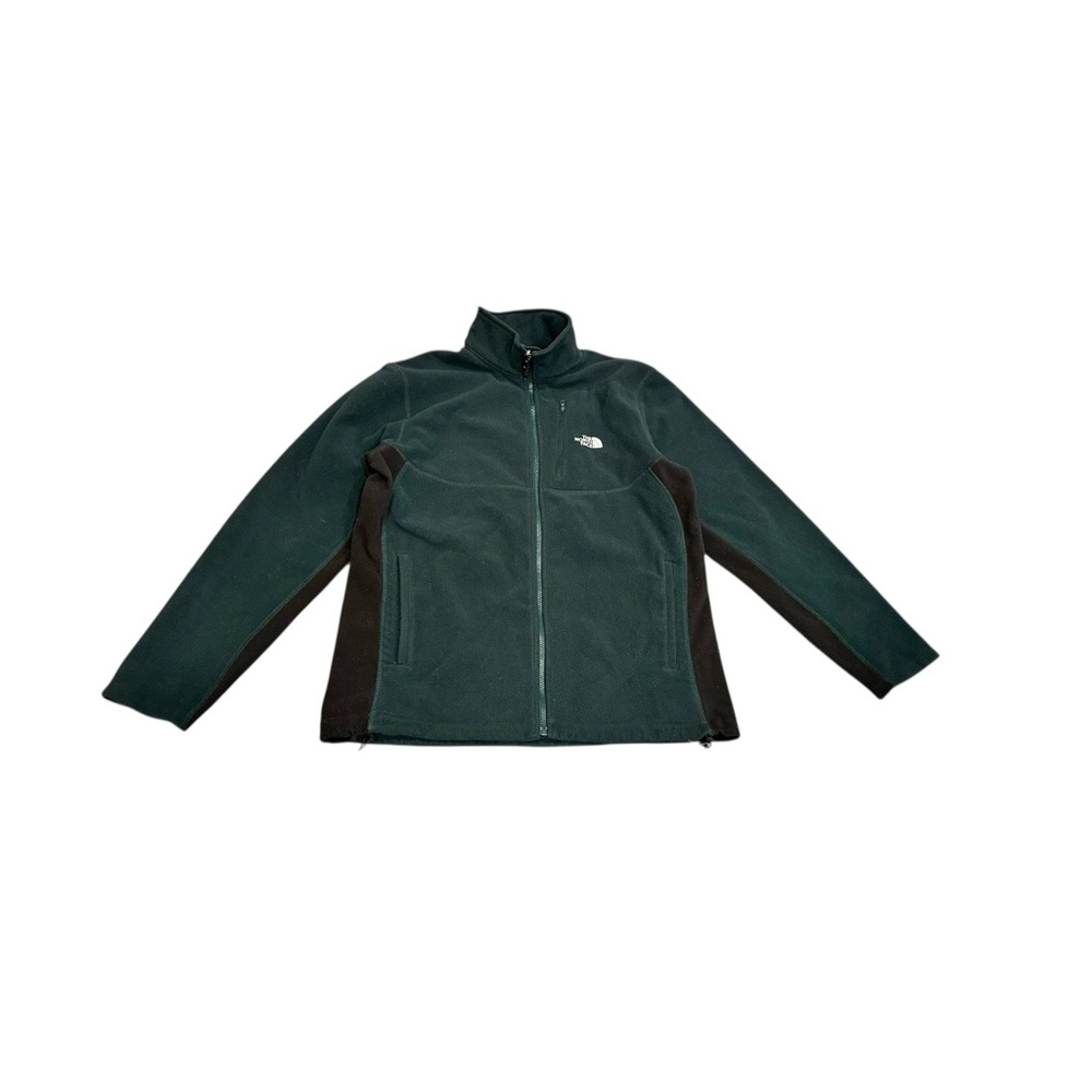 Retro The North Face Men's Green Black Performance Outdoors Full Zip Jacket Sz L
